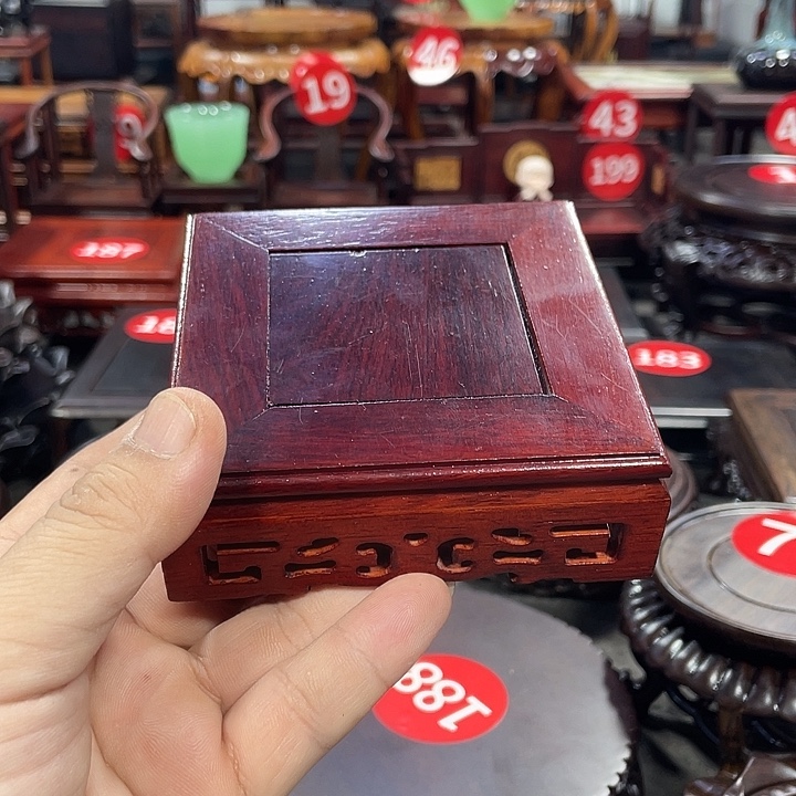 手工艺品琉璃红木底座工艺品