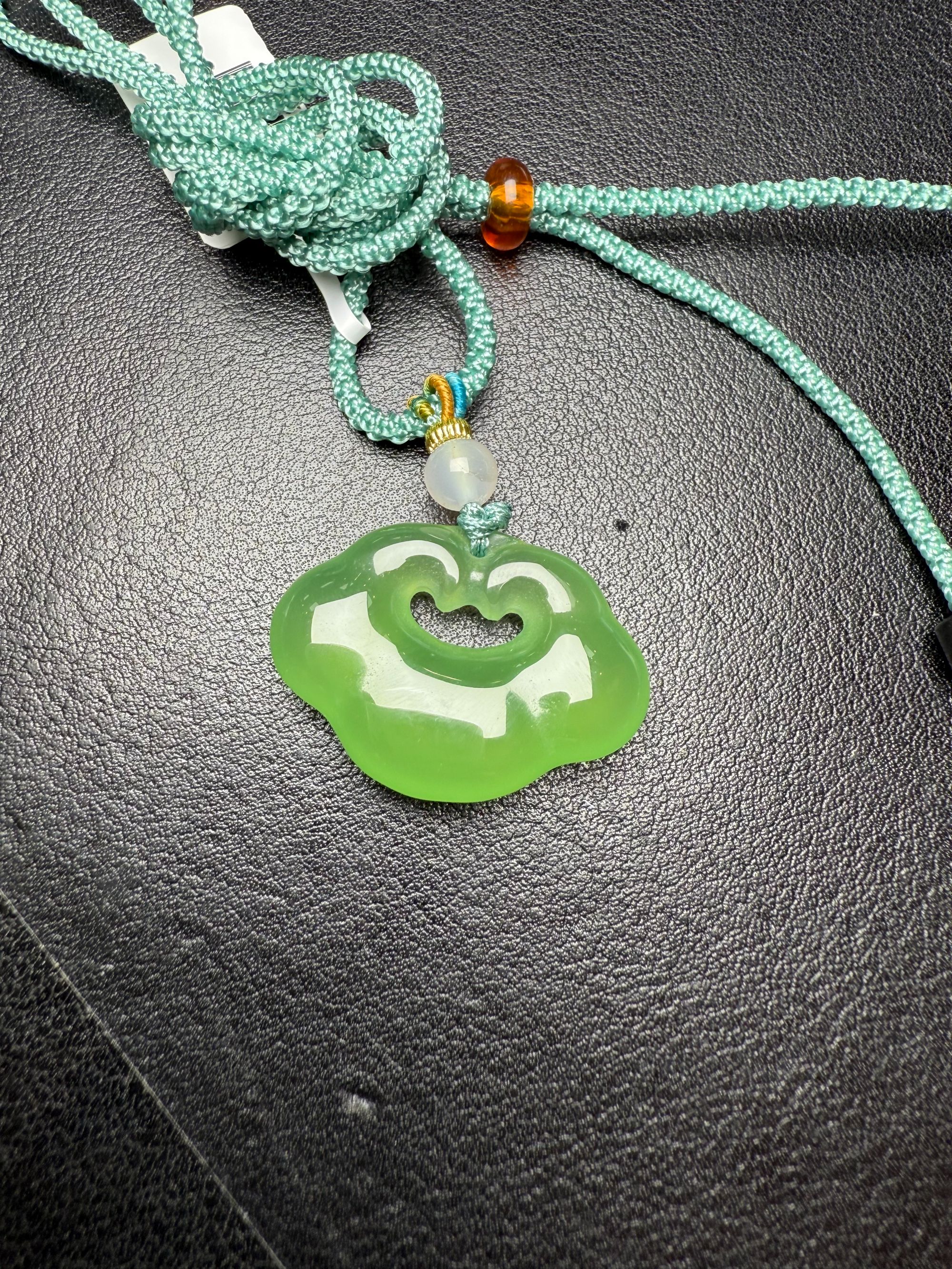 尚善珠宝店-新人福利-玛瑙绿云如意ys245