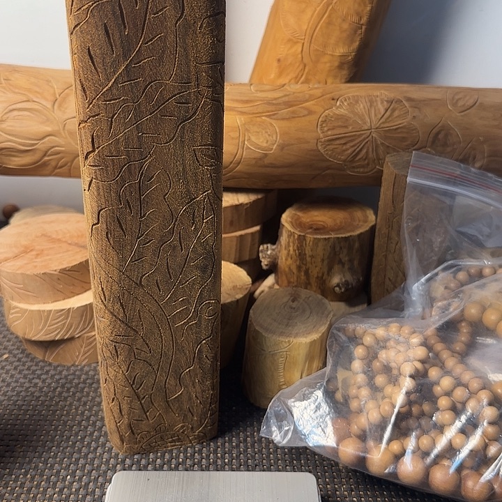 禅***意香榧木手把件手把件