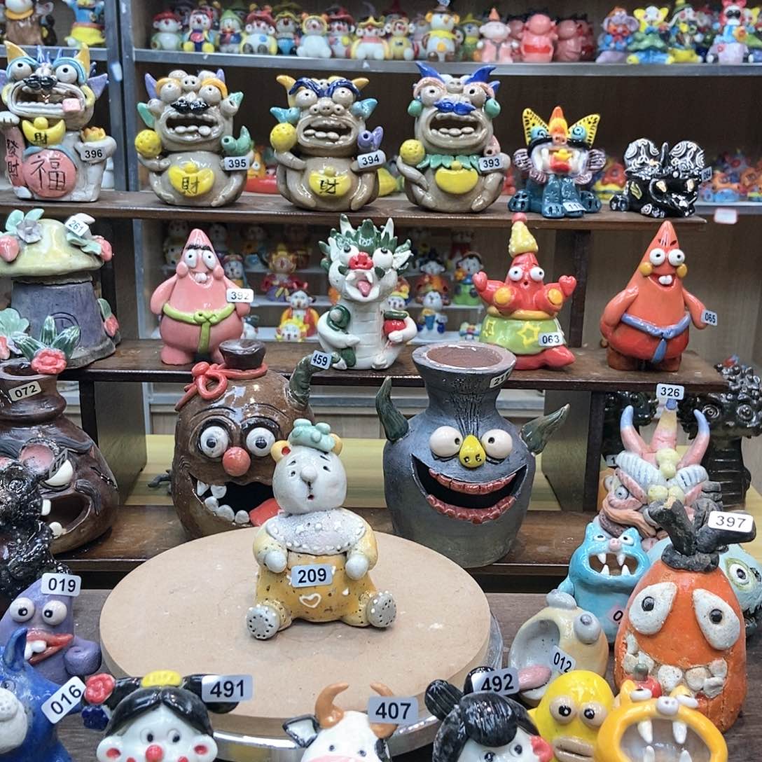 摆件直播间手工陶瓷摆件福利209