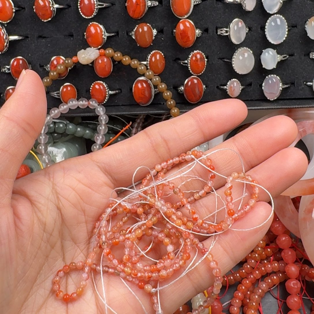 和田玉未镶嵌珠宝奇石发5条2+