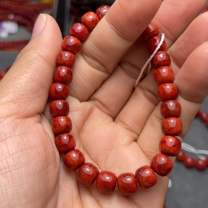 南红玛瑙手串8多样性发1未镶嵌