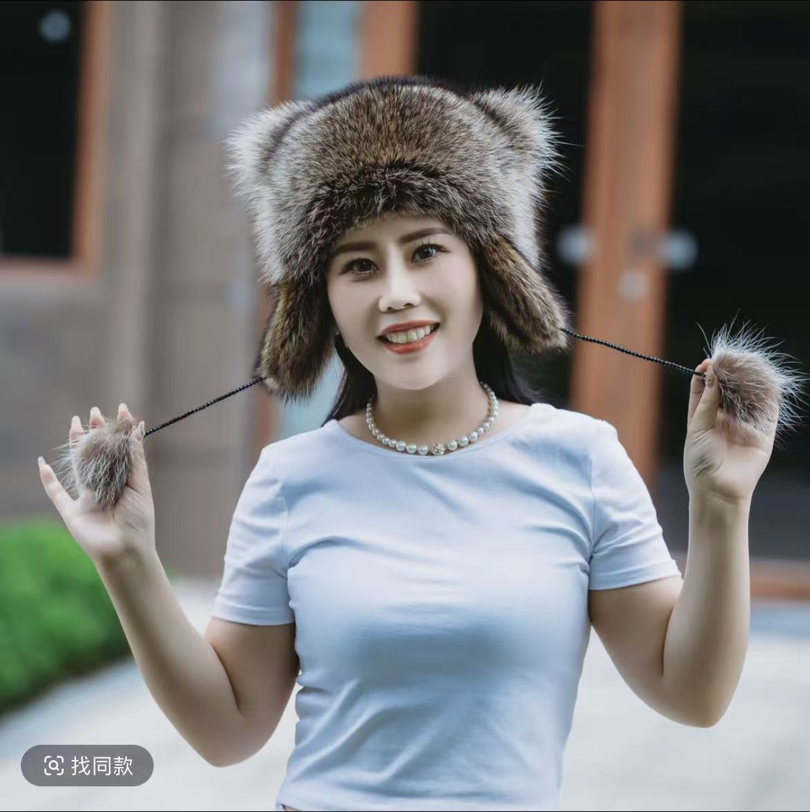 [小浣熊]整皮护耳帽冬季男女孩子成人都可佩戴保暖时尚百搭..