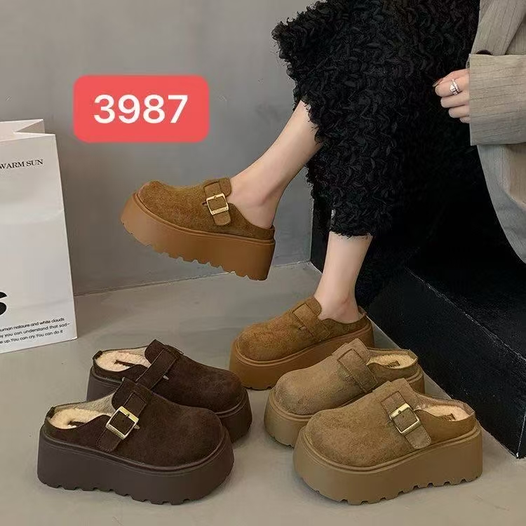 【赫本】包头拖舒适时尚休闲平底流苏极简风#3987