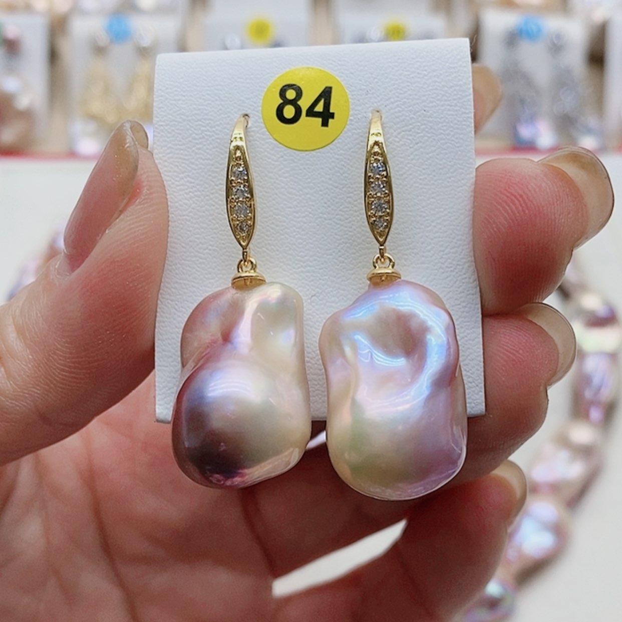 【闪购商品】淡水珍珠耳饰银S925镶嵌