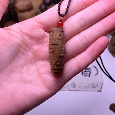 檀香木吊坠檀香九眼天珠