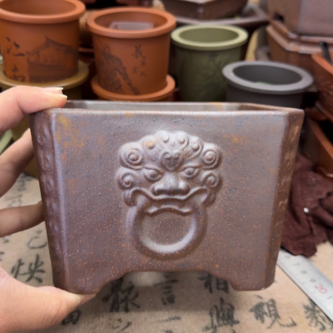紫砂花盆宜兴紫砂正品15x9