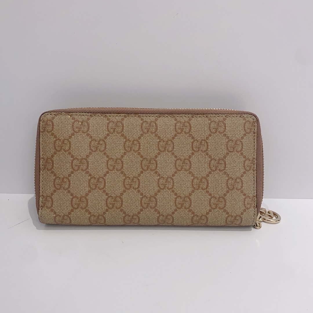 95新 GUCCI/古驰 老花钱包长款拉链16537225