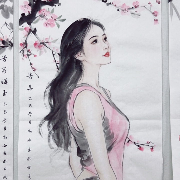 国画郭新雨老师写实人物画