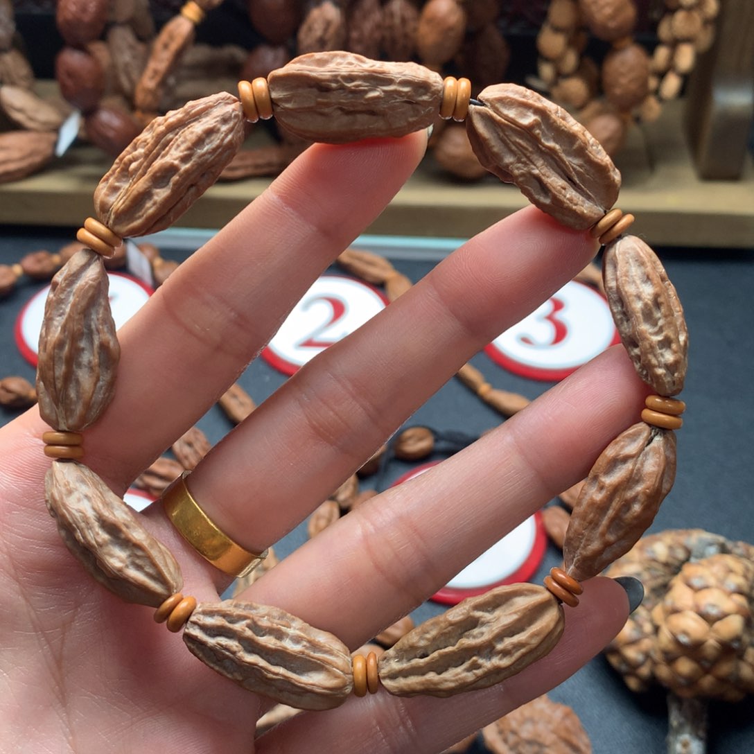 文玩核桃手串104瓜条异型