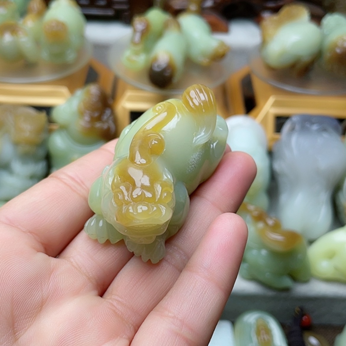 【闪购商品】未镶嵌和田玉挂件军*