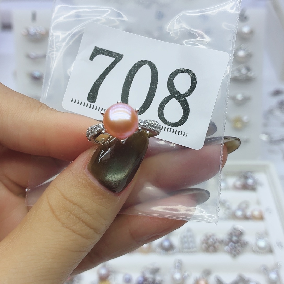 水***滴淡水珍珠珠宝奇石银S925镶嵌708拍2发1
