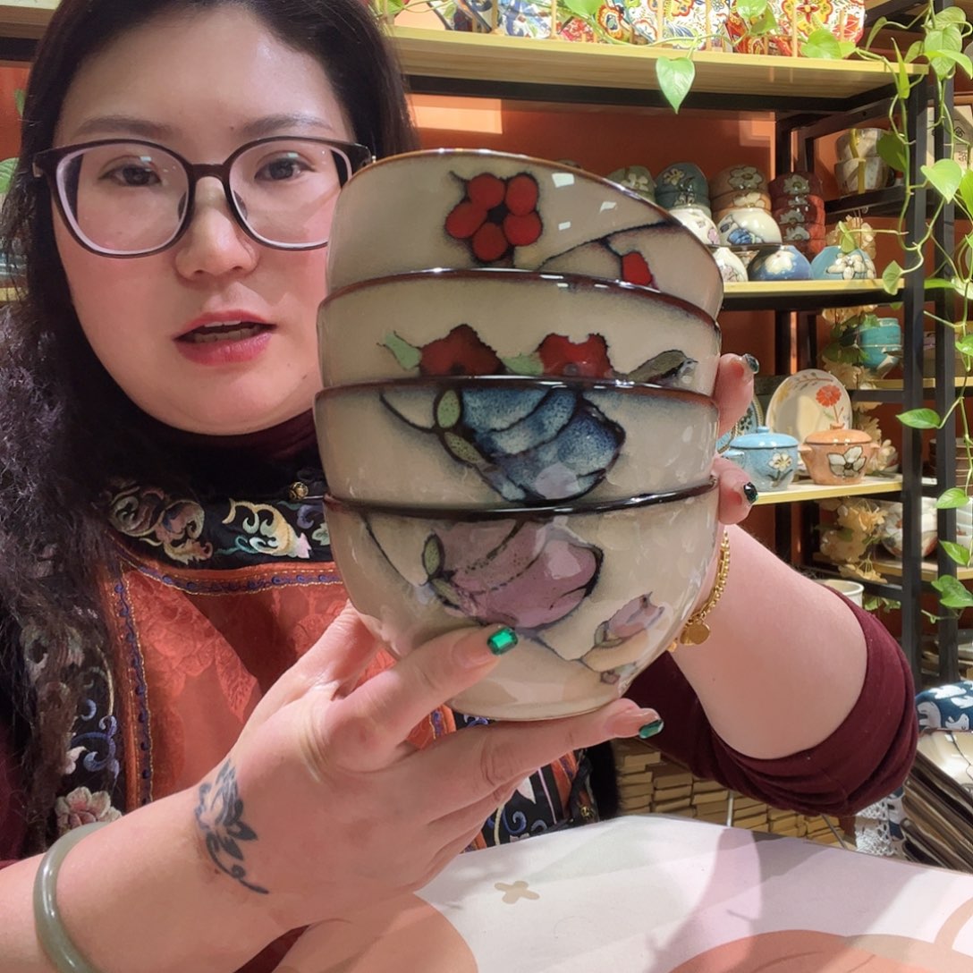 瓷片4个米饭碗福利价格