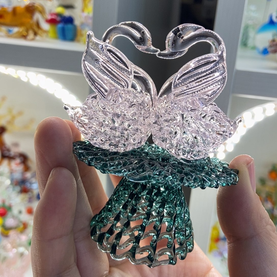 手工艺品琉璃天鹅