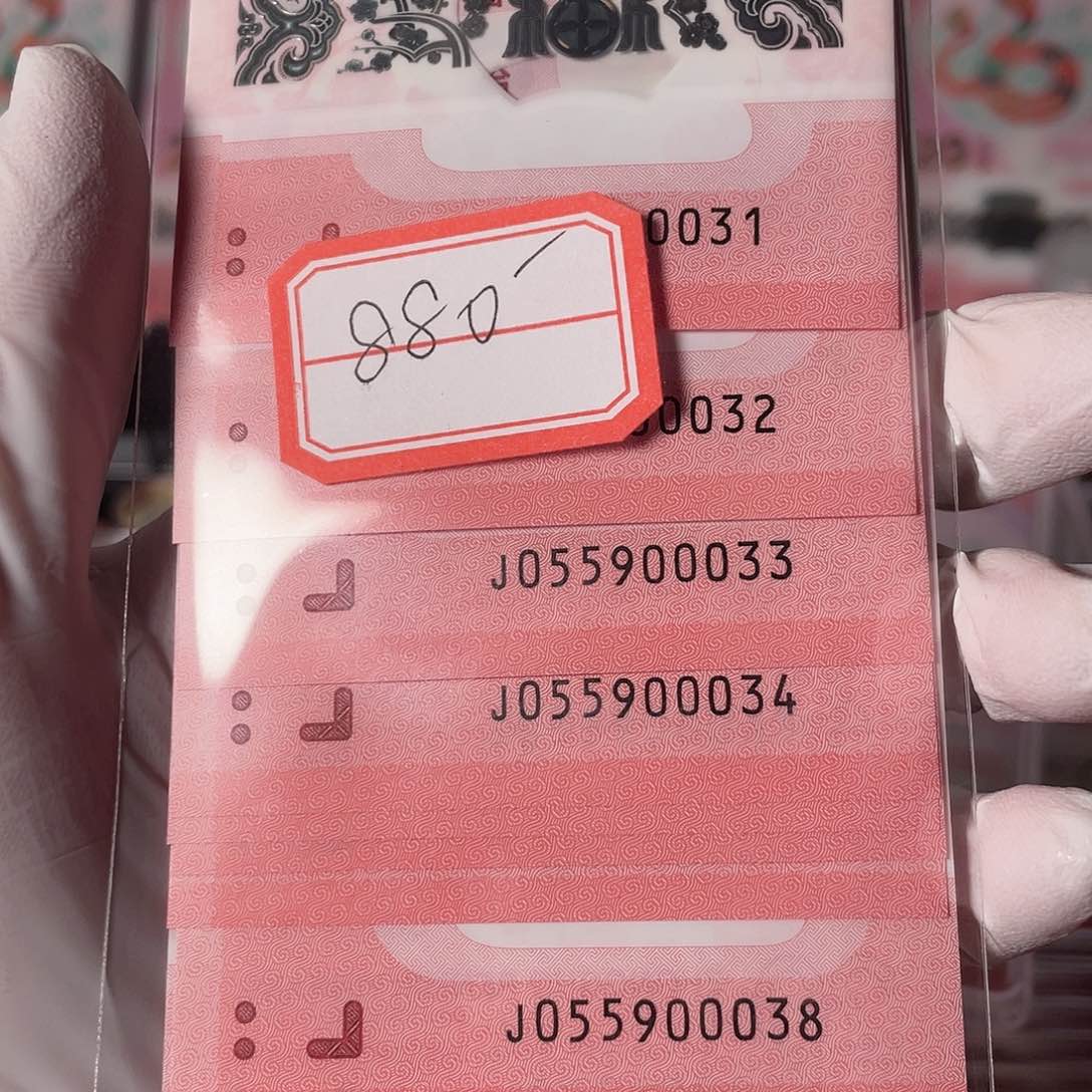 塑料055900031-40蛇年纪念钞