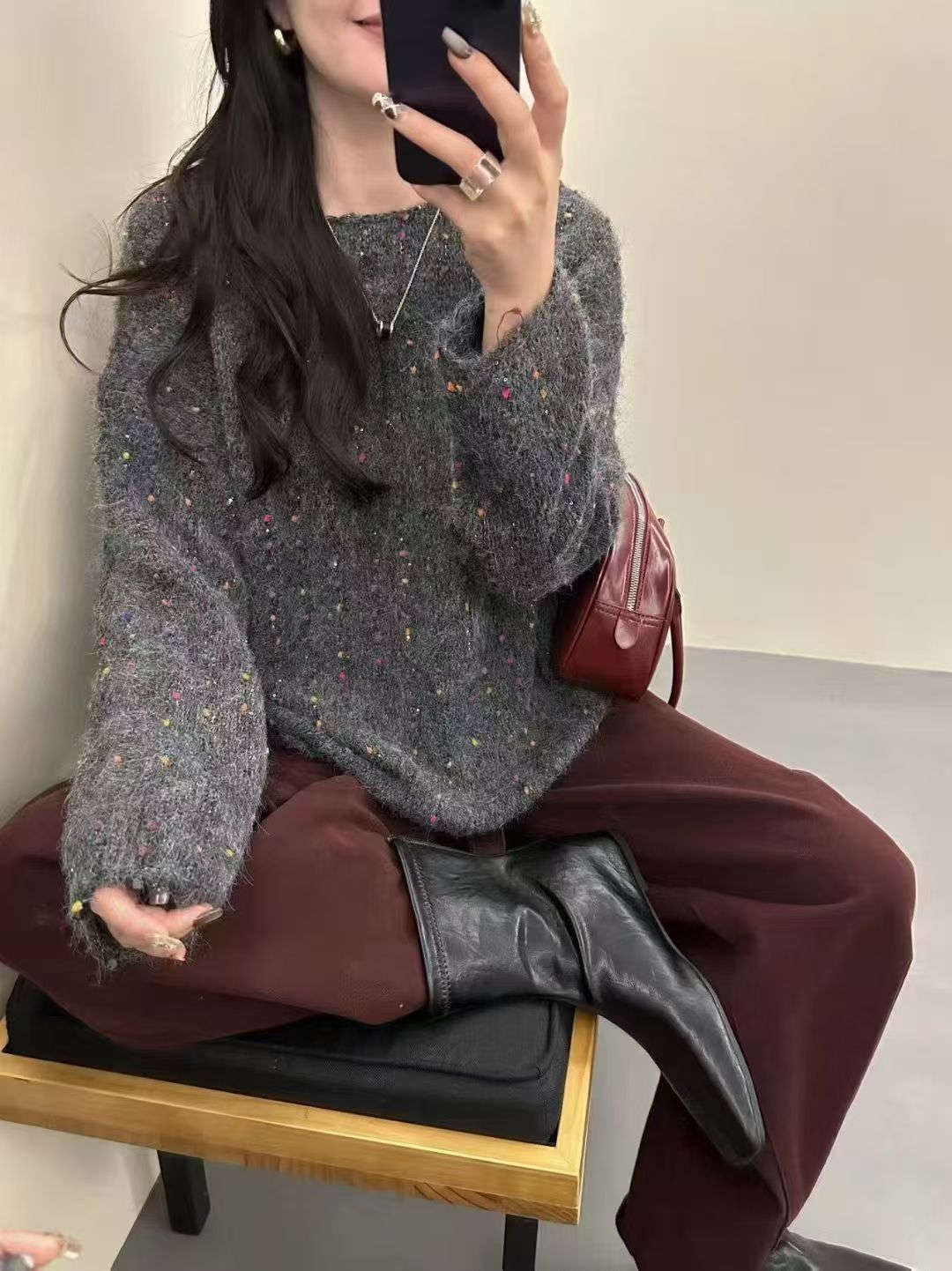 【A01-A100】  2025秋冬时尚针织女装网红系列时尚百搭秋冬套头宽松