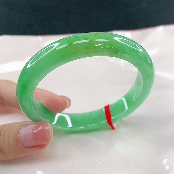 翡翠未镶嵌手镯圈52，14075