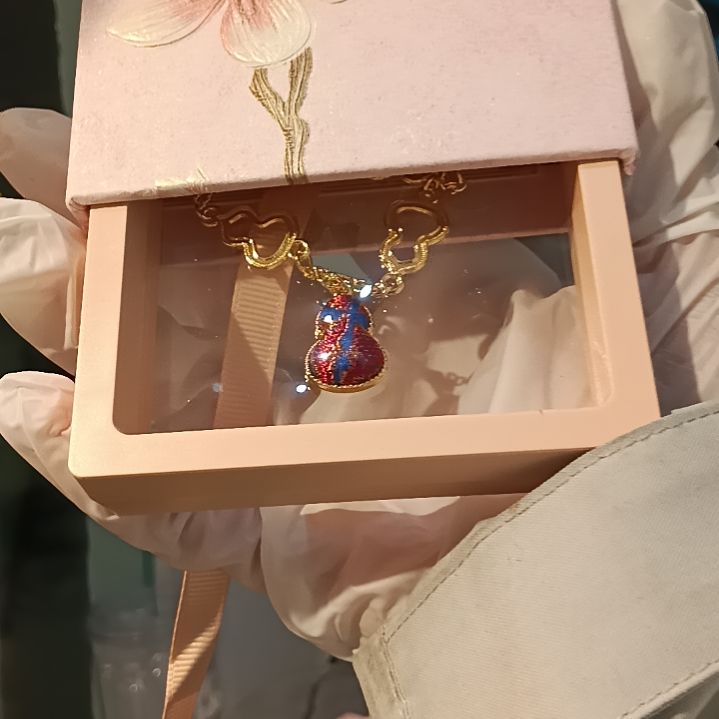 织绣和平小屋助力非遗蜀锦 葫芦手链蓝色