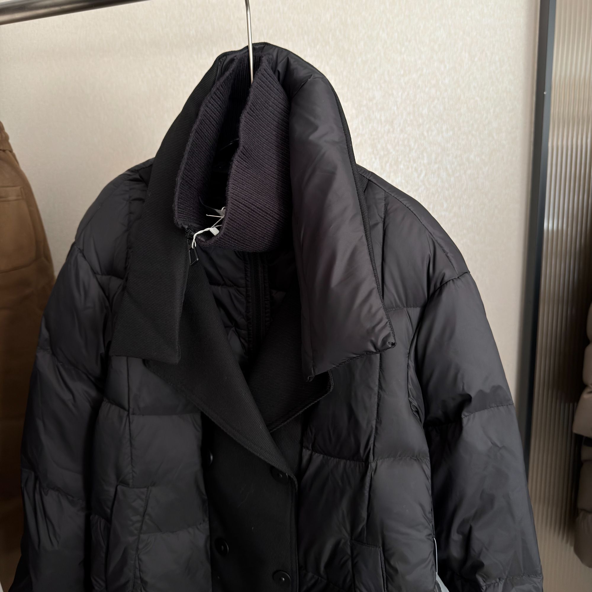 90鸭绒女士假两件羽绒服S135