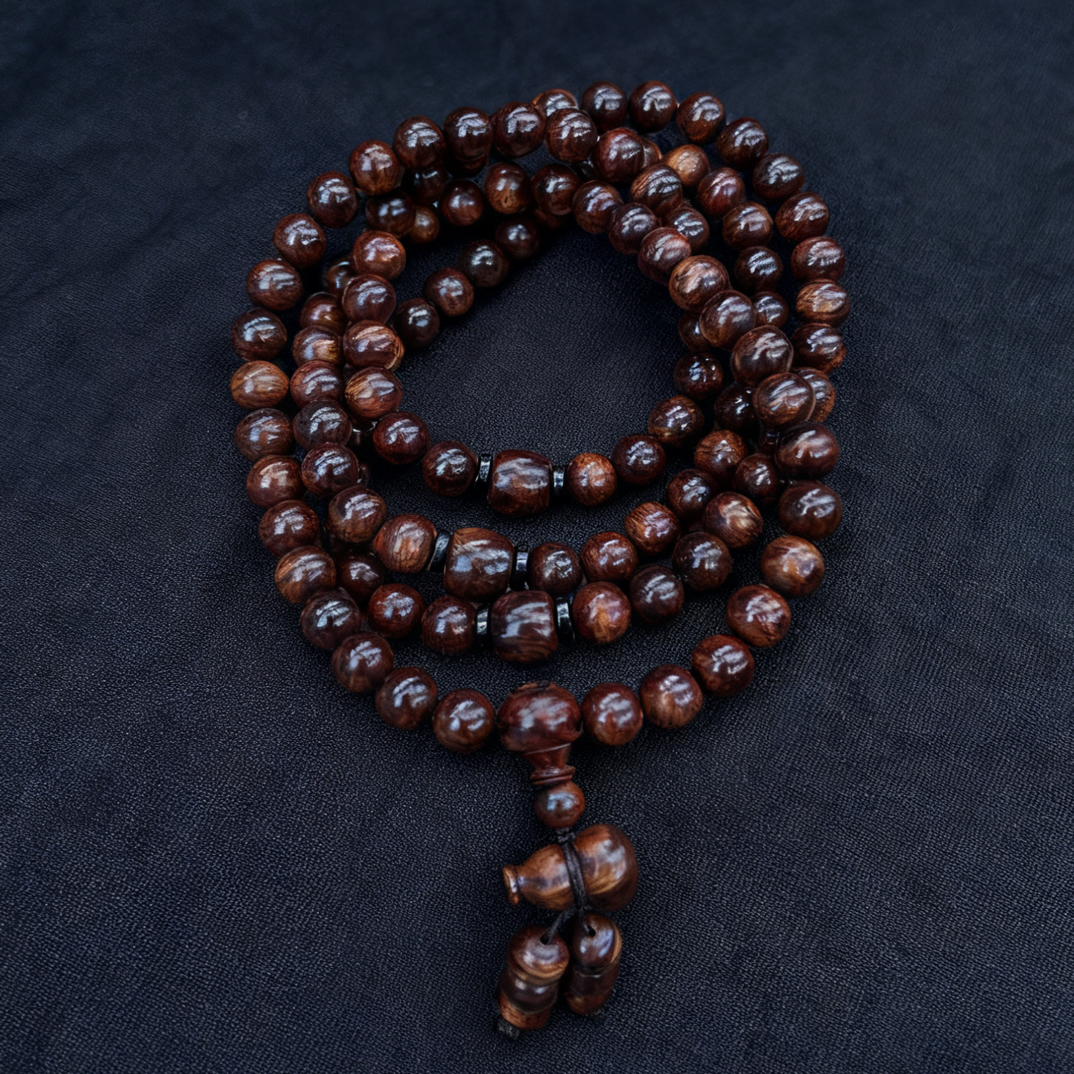 海南黄花梨紫油梨0.8X108腰珠顶珠长串多样发一