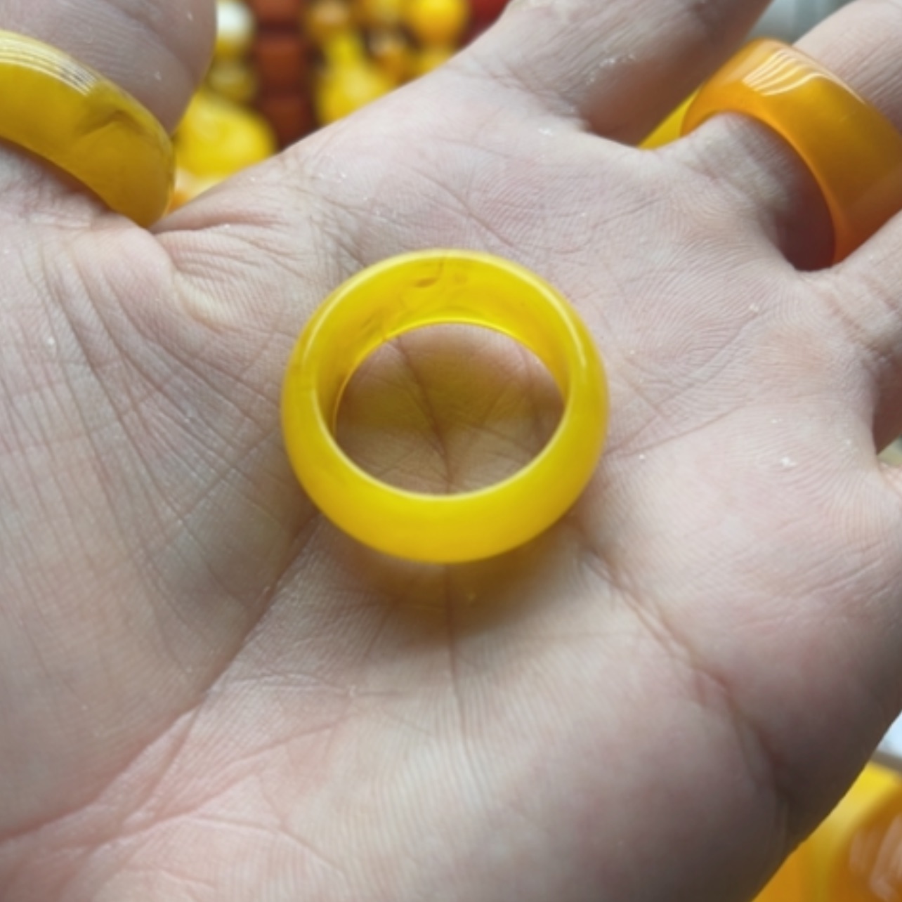 【闪购商品】蜜蜡颈饰未镶嵌内20戒圈