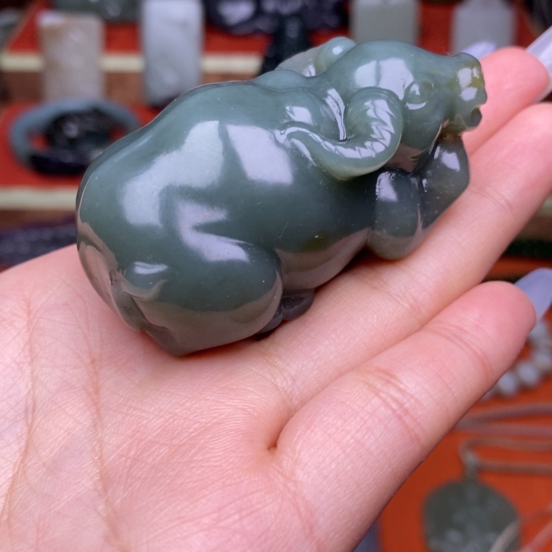 和田玉颈饰未镶嵌穿绳需备注