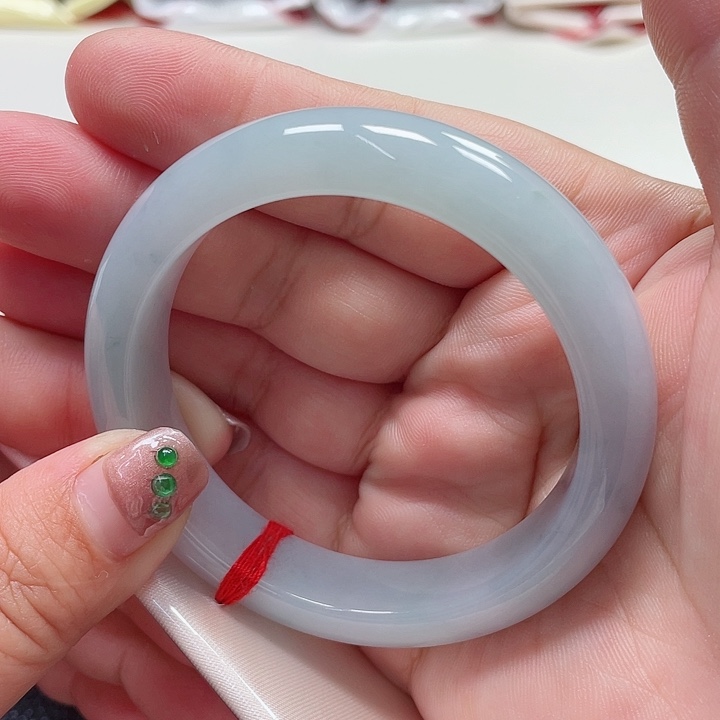 翡翠手镯未镶嵌缅甸翡翠手镯54圈