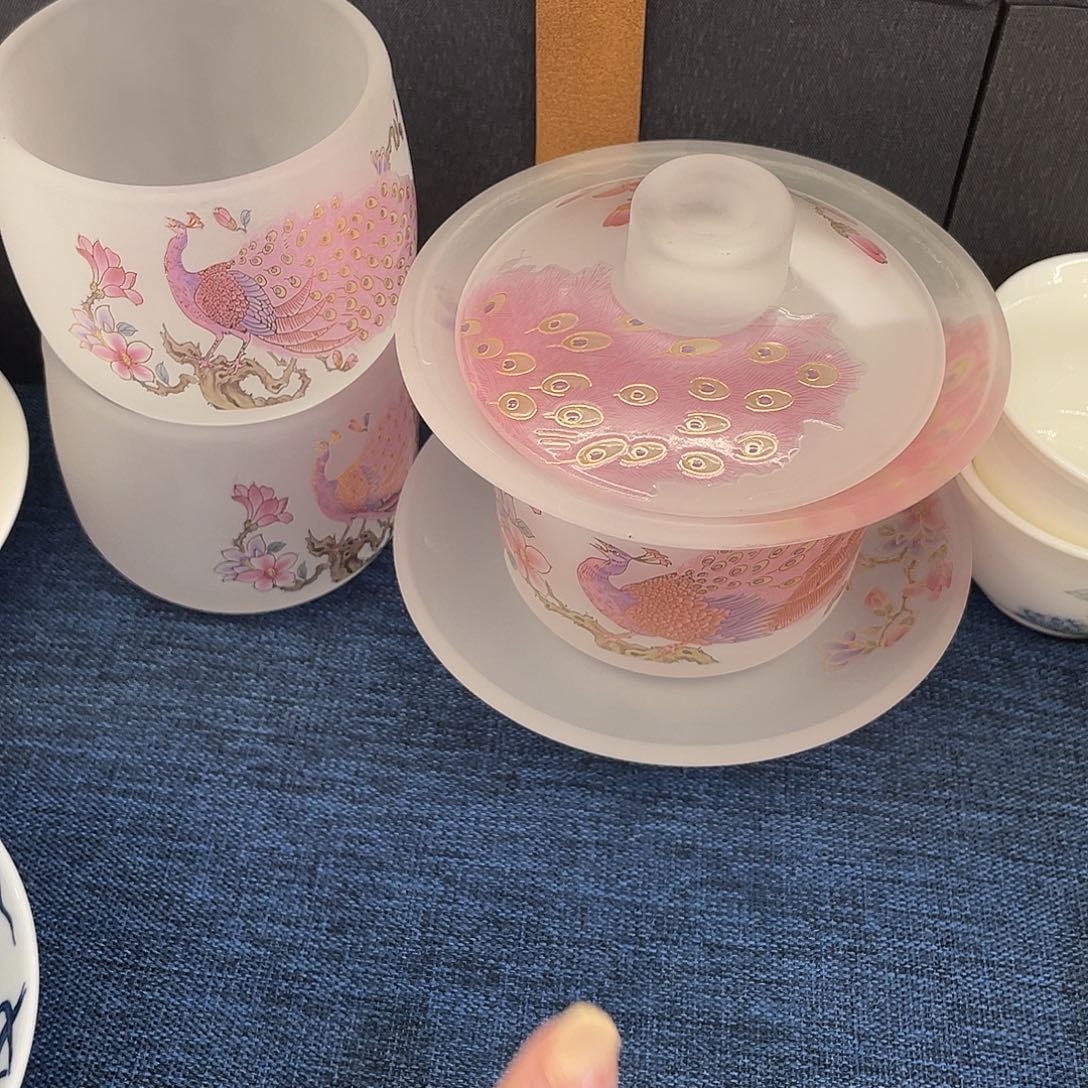 陶景德陶瓷盖碗茶具