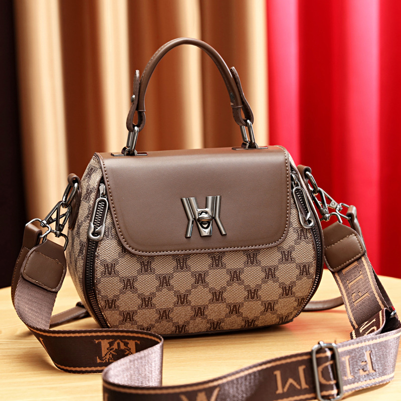 包包2025新款印花苹果包女优雅手提包时尚休闲单肩斜跨包女包爆款