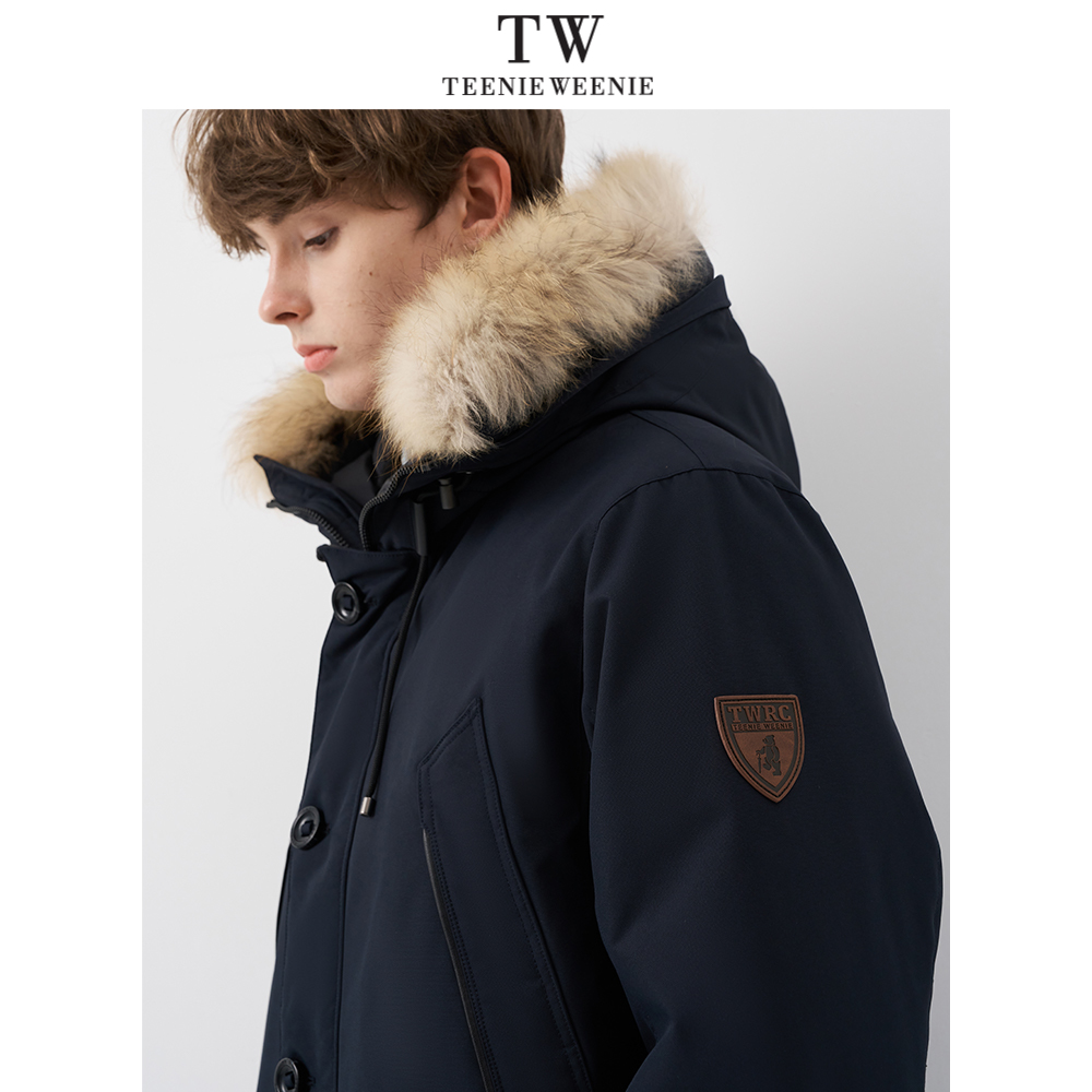 TeenieWeenie男装工装风貉子宽松羽绒服TNJD25DC26R羽绒服男款