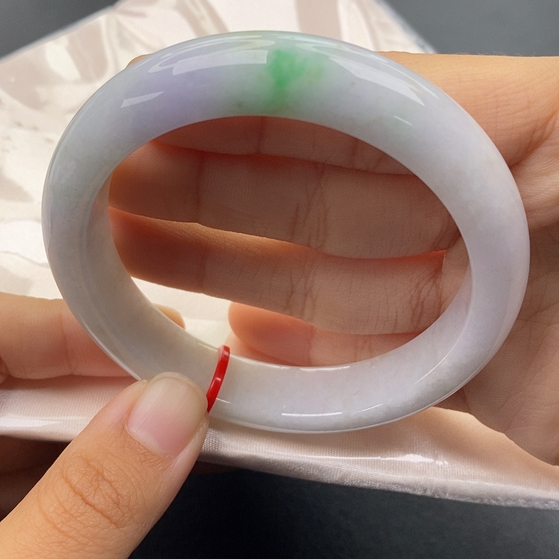 翡翠未镶嵌手镯5859正圈