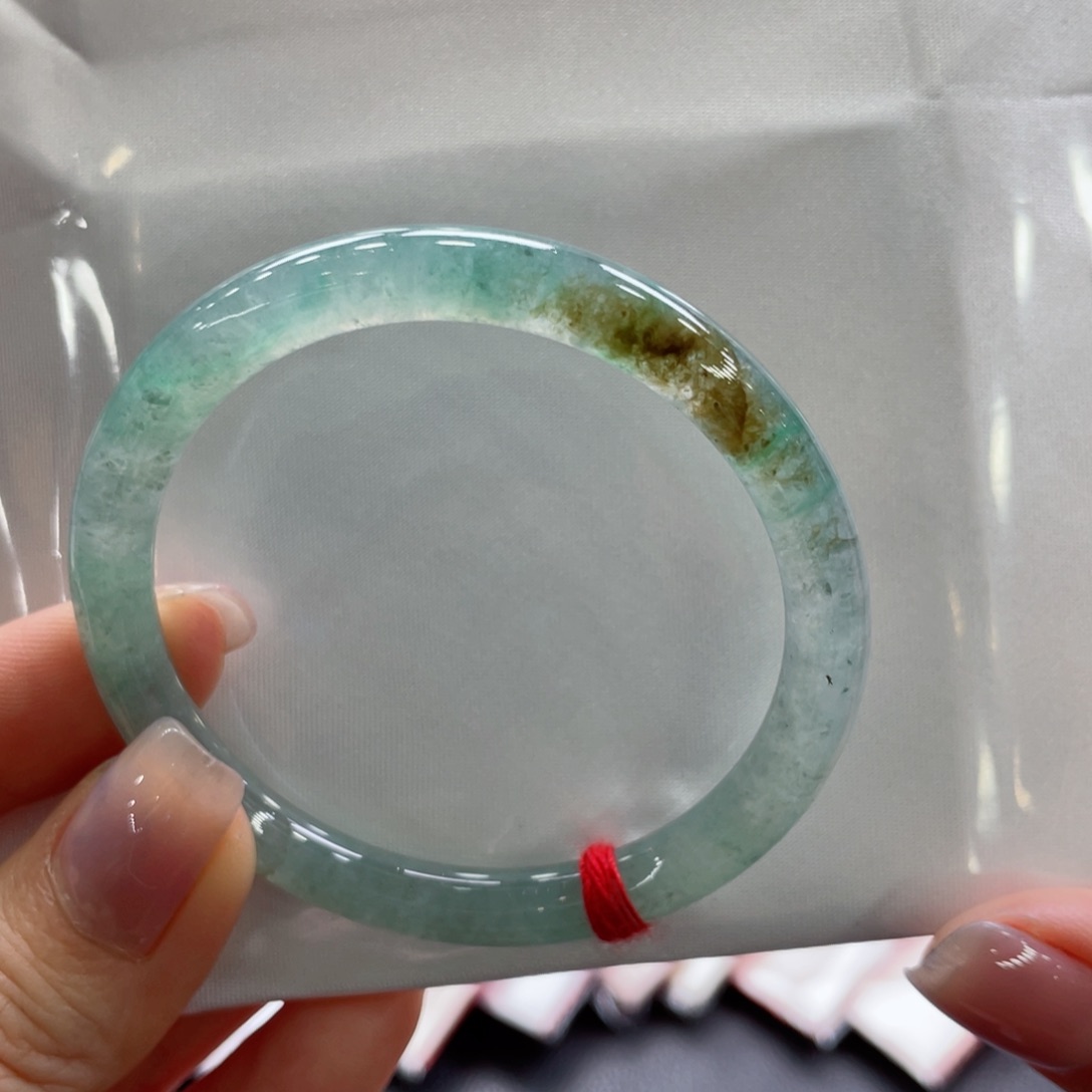 翡翠手镯未镶嵌翡翠手镯50.8圆条