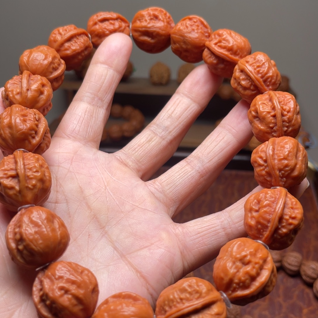 言***行文玩核桃吊坠野生核桃