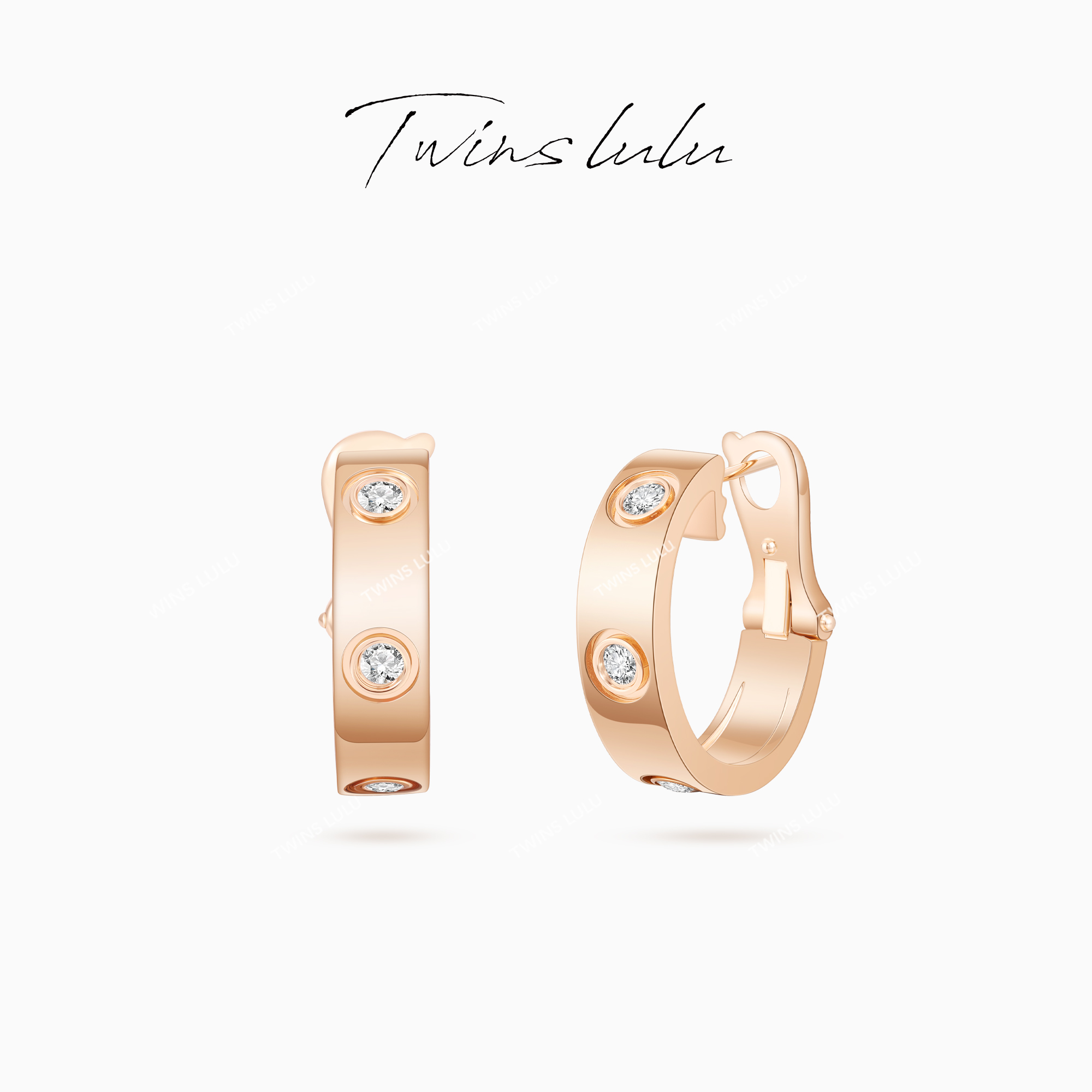 TWINS LULU 镀K金新年款时尚经典首饰小众耳环耳拍TSL1437