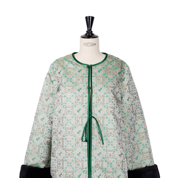 【上久楷福碌满堂】重磅水貂宋锦外套CD2167666