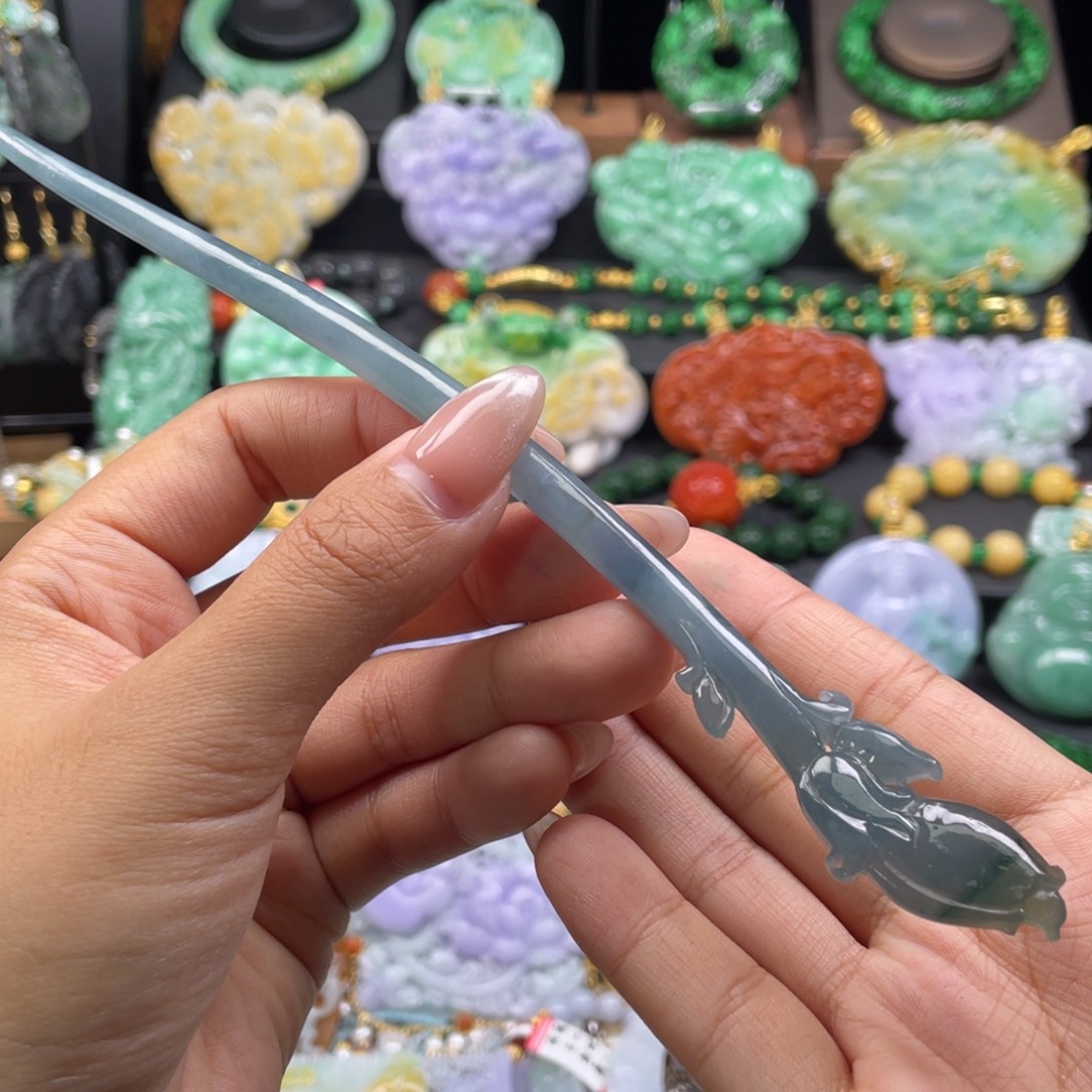 翡翠未镶嵌颈饰代编织