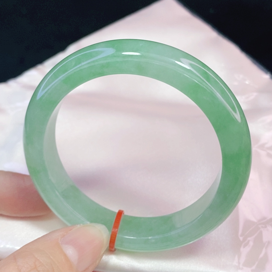 未镶嵌手镯翡翠52.6正圈