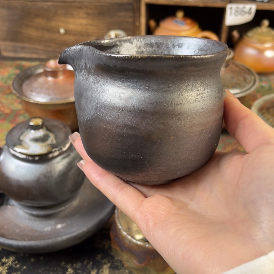 杯柴烧茶器公道杯