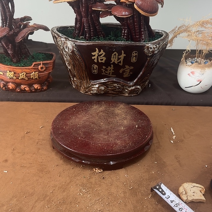 坤***哥无花朵灵芝盆景居家盆景