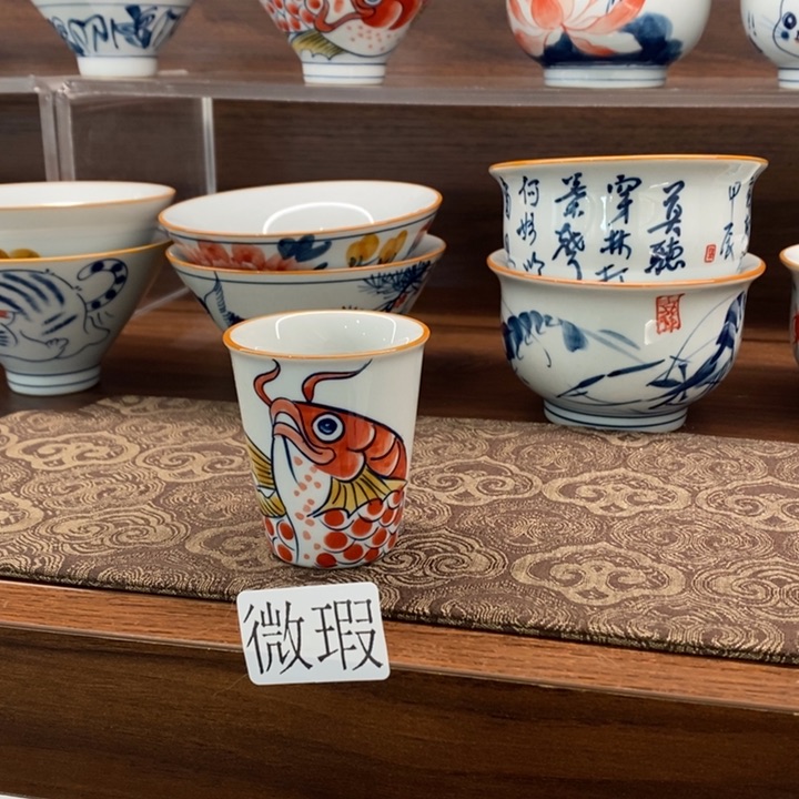 釉下老陶泥手工绘制