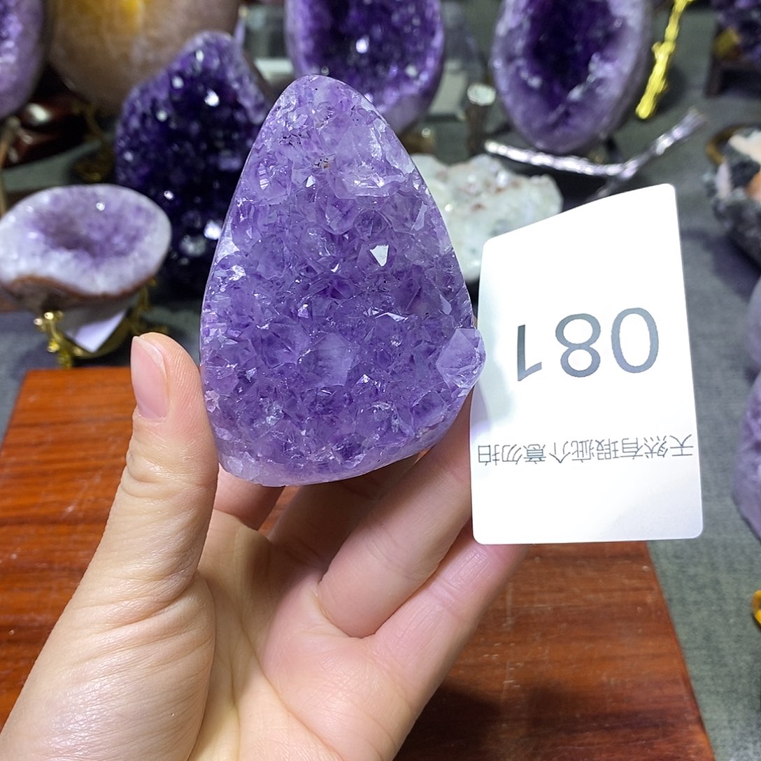 紫晶珠宝半成品未镶嵌