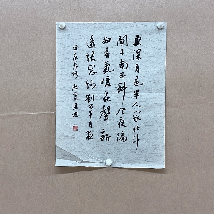 书法王湛迪34*45㎝吉林LS  书法硕S