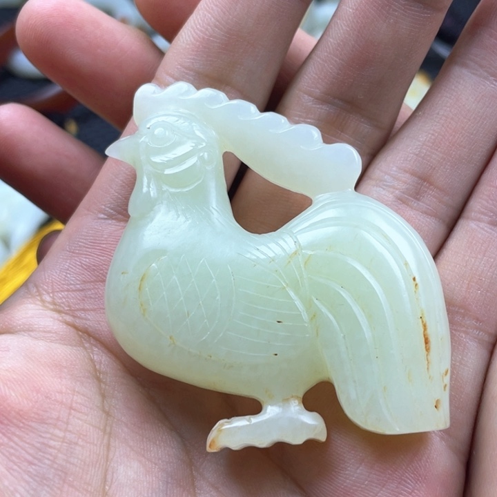 和田玉未镶嵌挂件随*