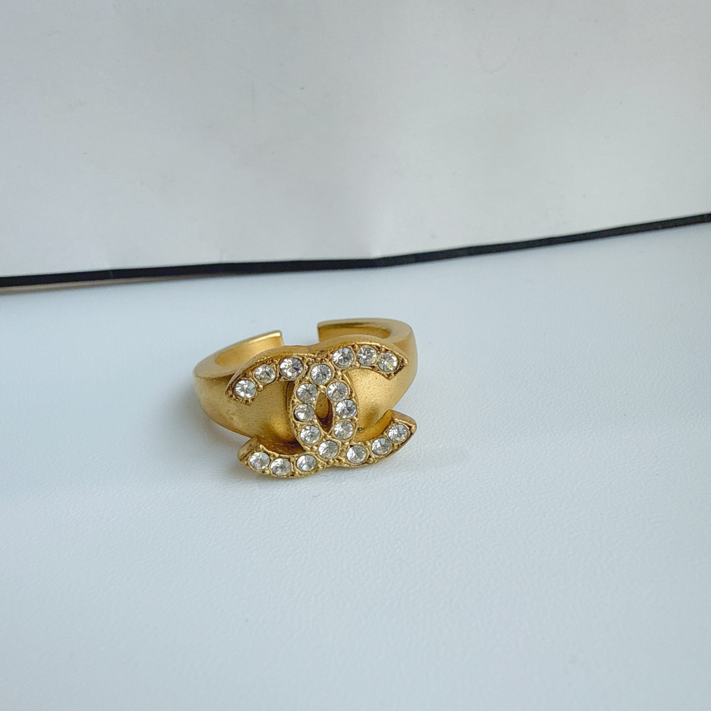 95新 Chanel/香奈儿 vintage香奈儿中古戒指（欧码51 52港码13 14