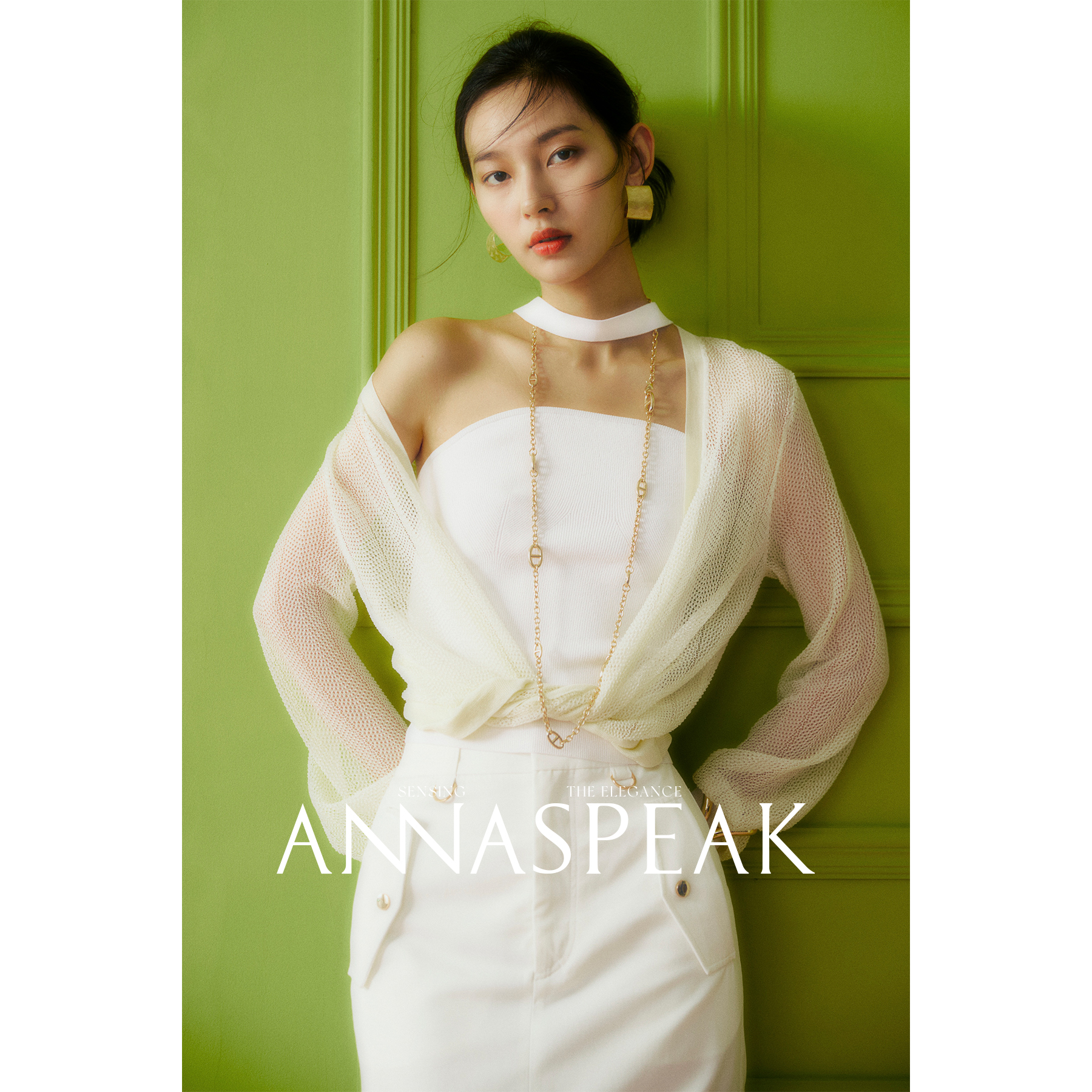ANNASPEAK夏日多巴胺VISCOSE混纺夏季露肩抹胸内搭针织背心上衣女