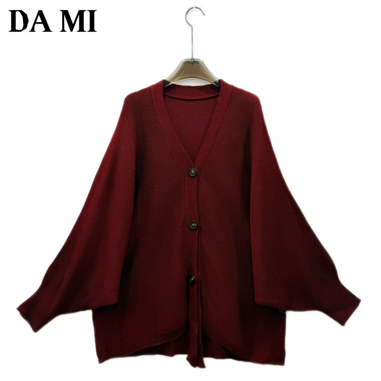 【大蜜】61266#薄款常规V领暖柔针织衫上衣休闲宽松外套