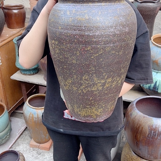 紫砂花盆高度41口径20