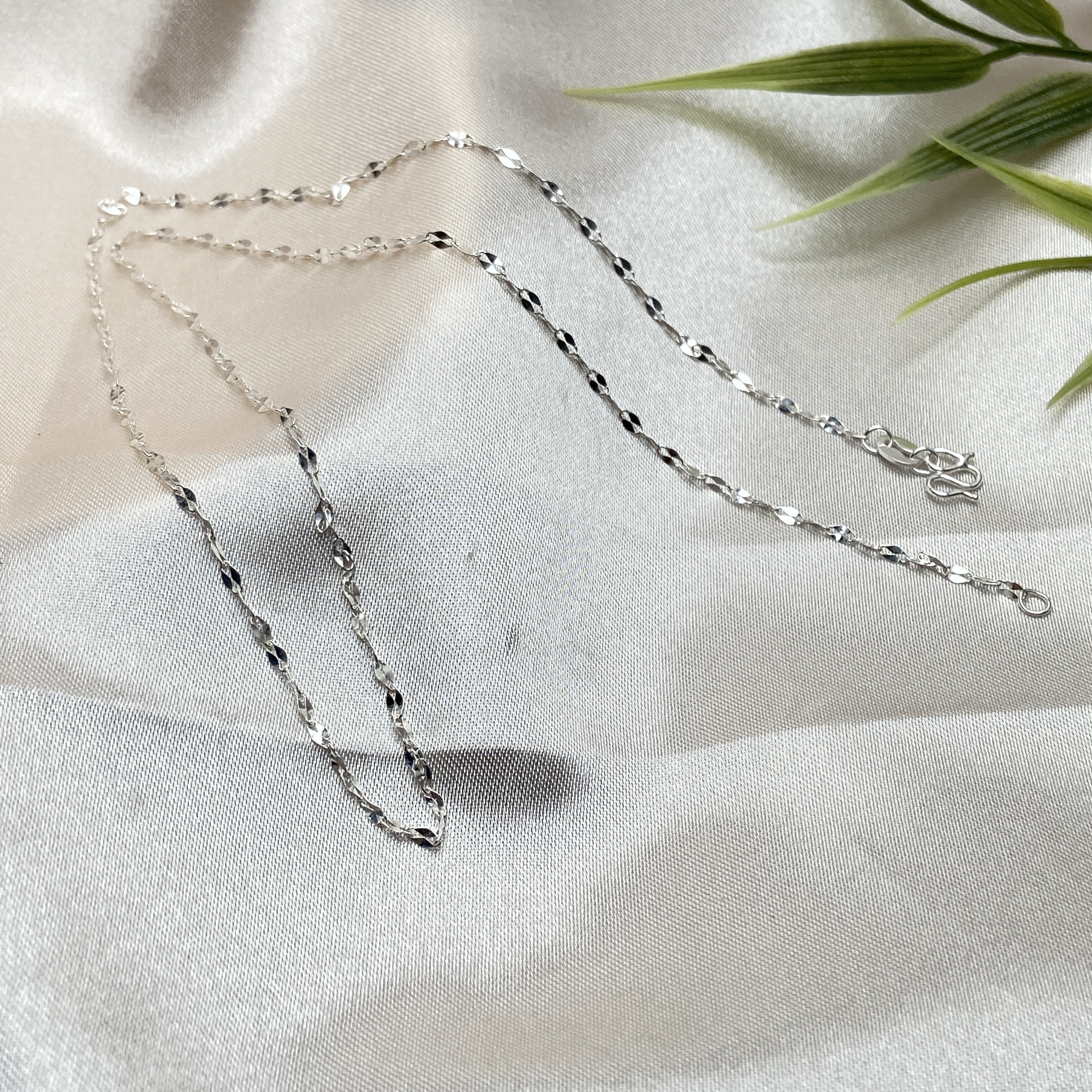 足银银制品 【星浩珠宝】足银项链5-2T01G439【多样性发一件】