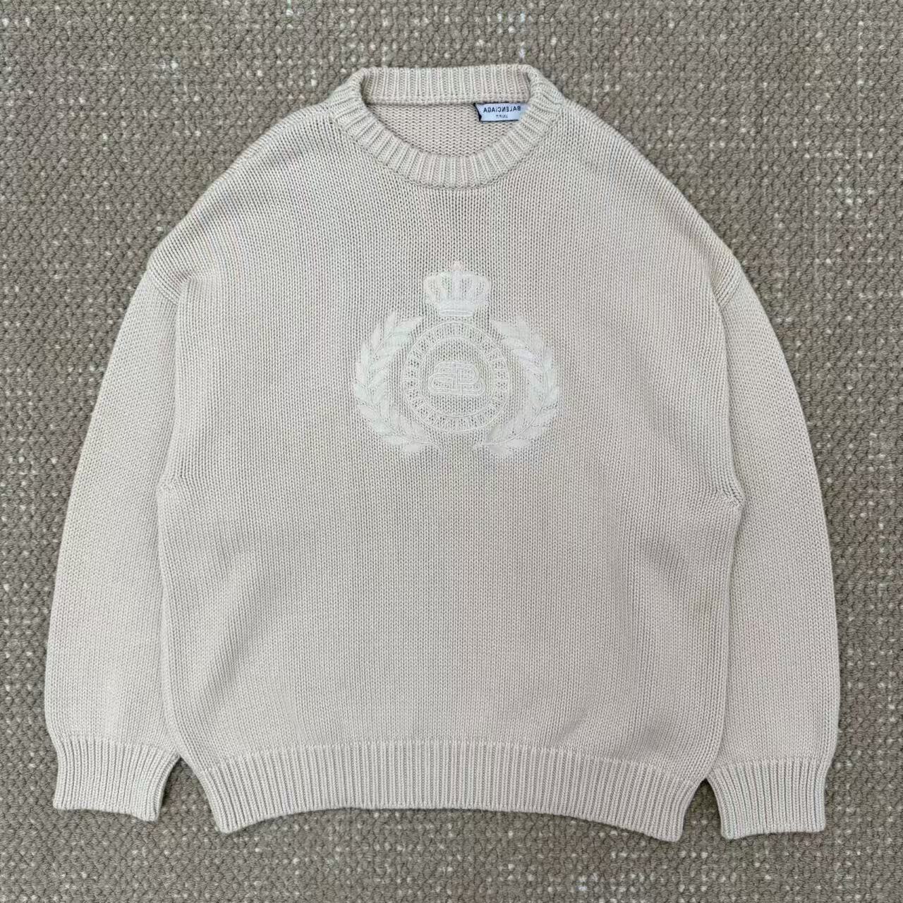 未使用 Balenciaga/巴黎世家 刺绣logo毛衣