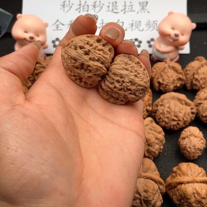 文玩把件小三角白